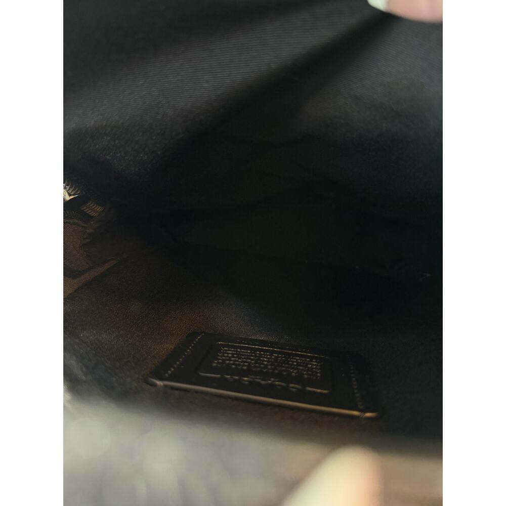 COACH West Pack Crossbody Backpack Leather Black - Picture 16 of 16
